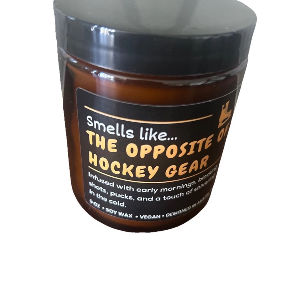 Brown Candle with Black Lid
